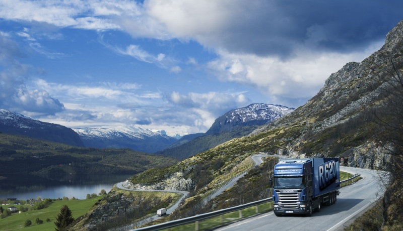 Scania truck in Norway